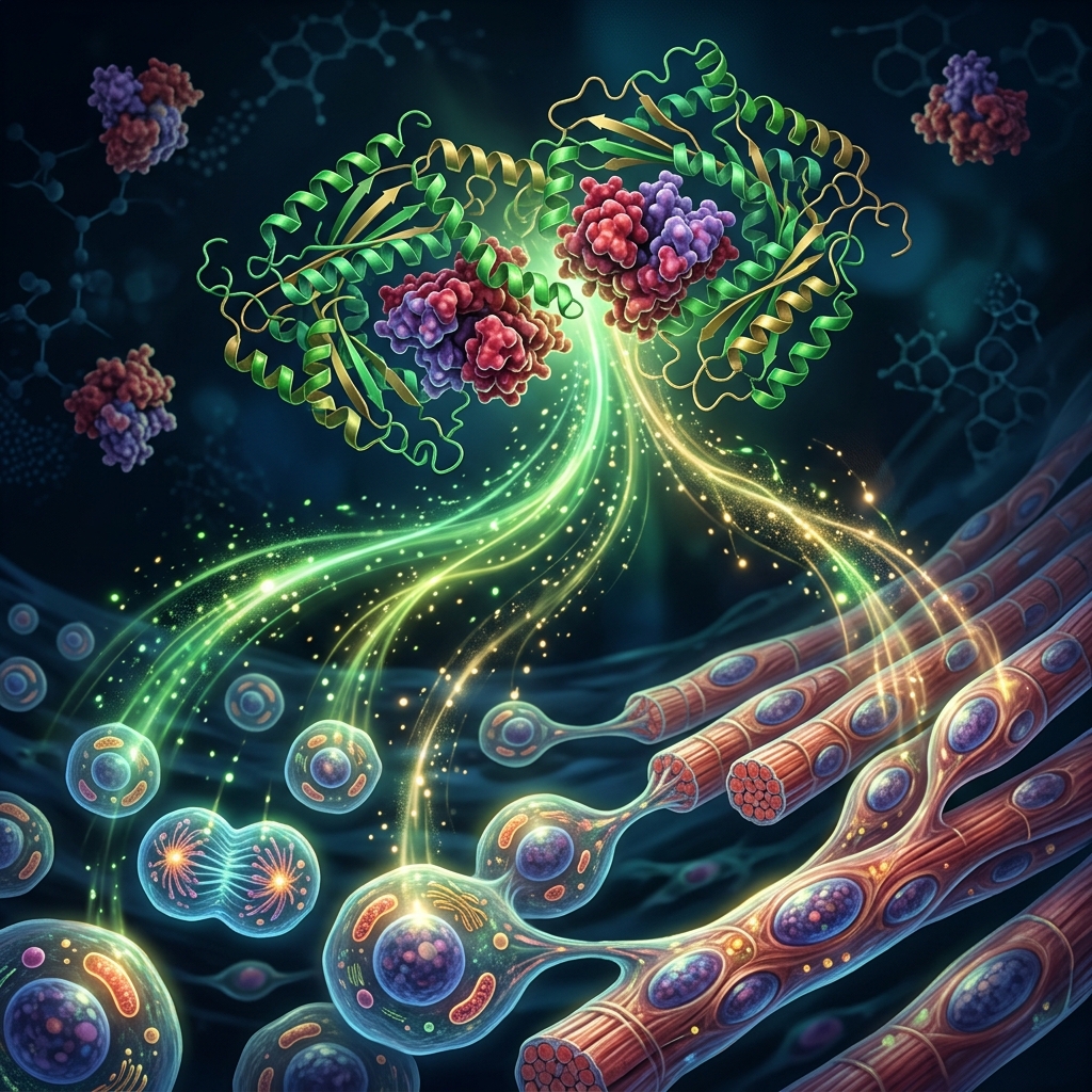 Follistatin myostatin inhibition