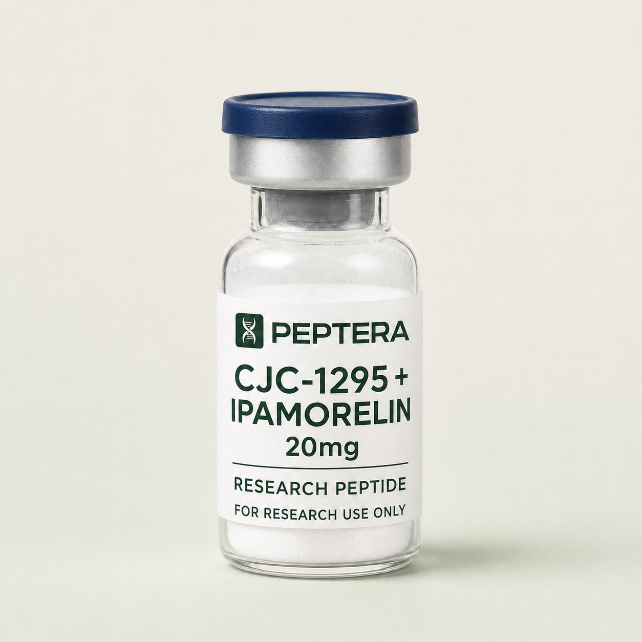 CJC-1295 (No DAC) + Ipamorelin Peptera Research product vial