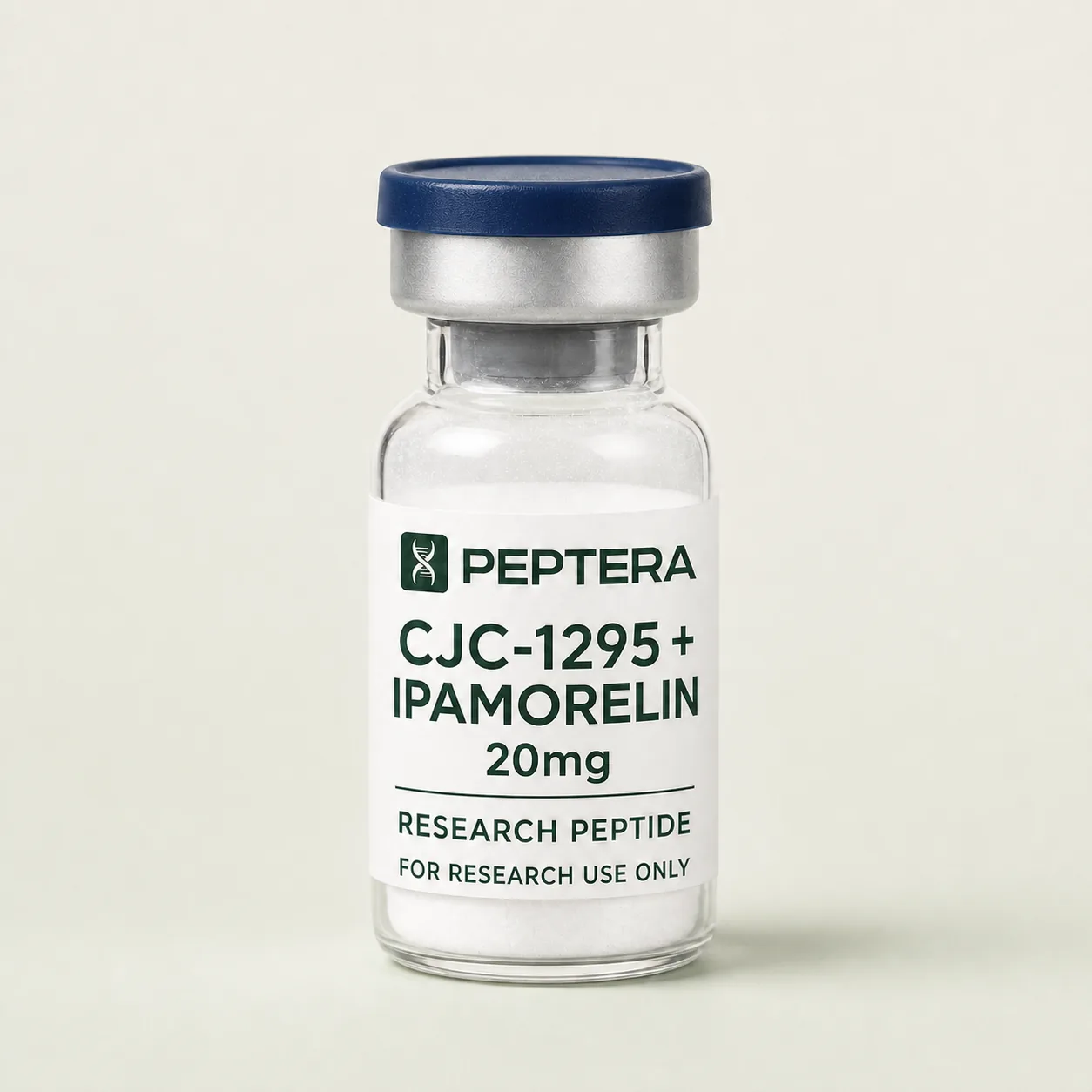 CJC-1295 (No DAC) + Ipamorelin Peptera Research product vial