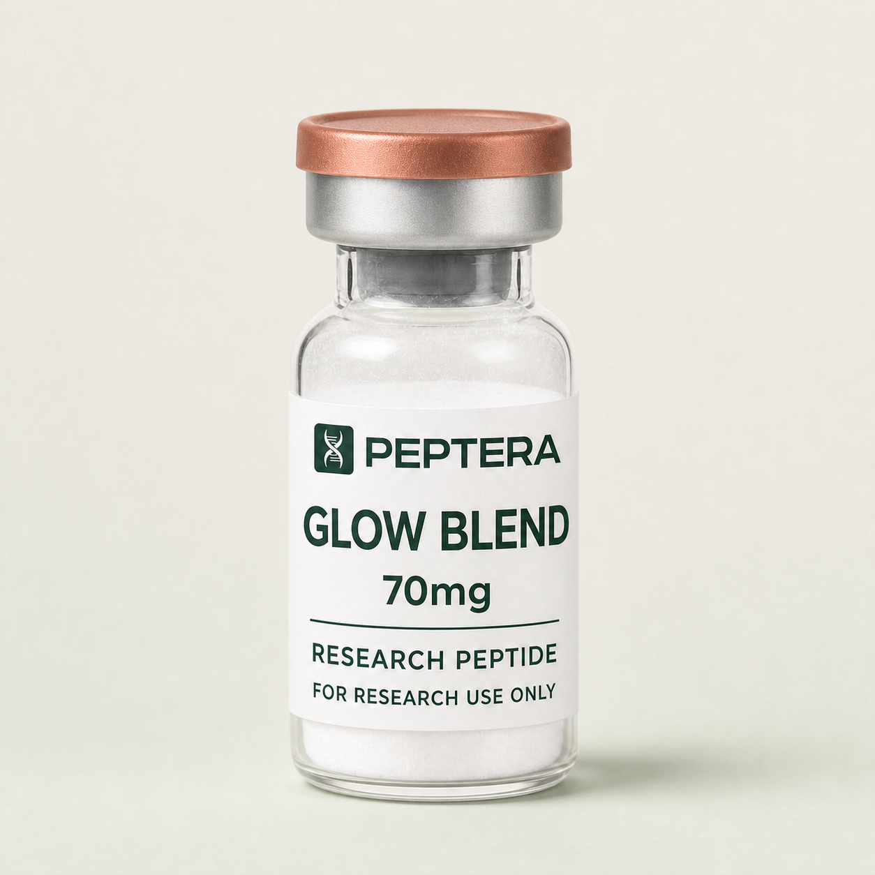 GLOW Blend Peptera Research product vial